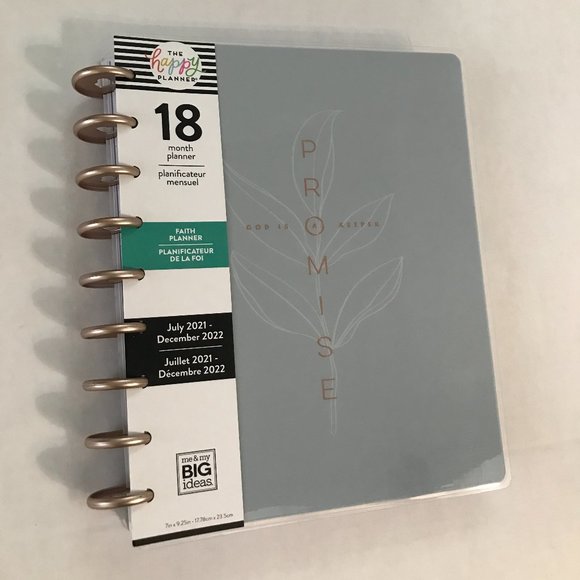 The Happy Planner Classic "God is a Promise Keeper" 18 month Faith Planner - Picture 2 of 13